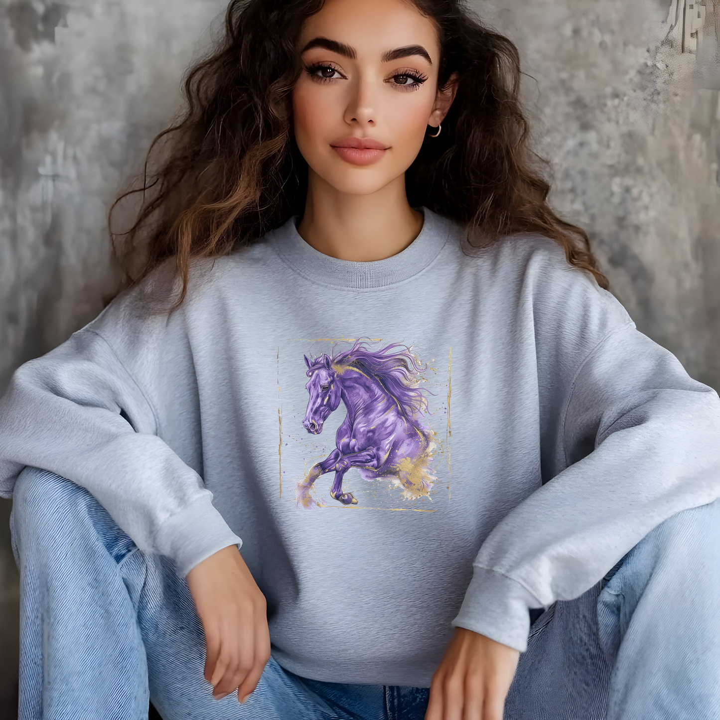 Watercolor Mustang Sweatshirt