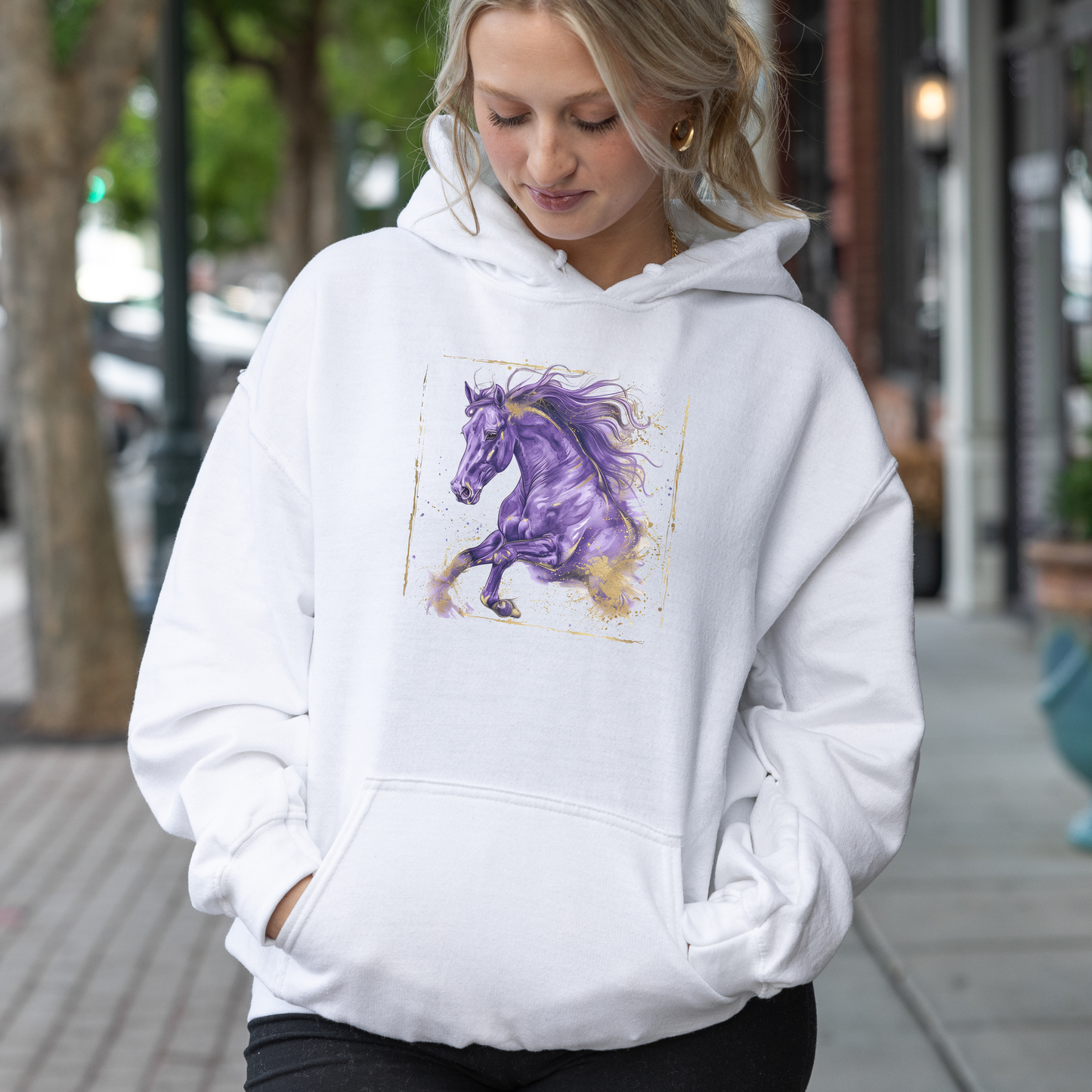 Watercolor Mustang Sweatshirt